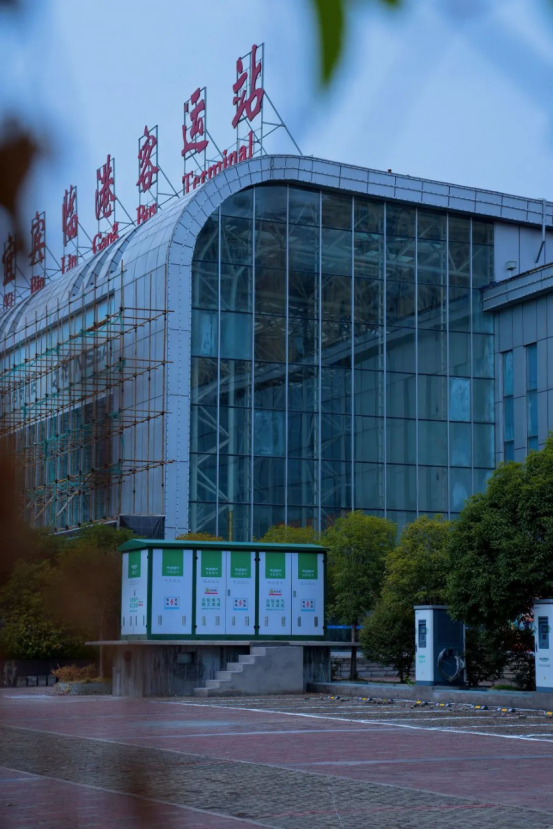 工程案例|宜宾市出租车1号专用充电站 ——沃轮快充临港站建成通电