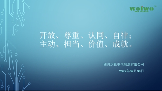 【专题培训】沃轮电气组织召开 《员工素质提升与职业道德规范》专题培训会议