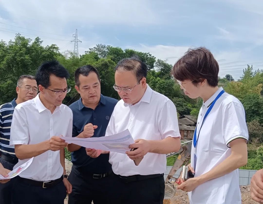 【领导关怀】大安区委书记彭长林率队莅临沃轮电气调研督导项目二期、三期建设推进情况