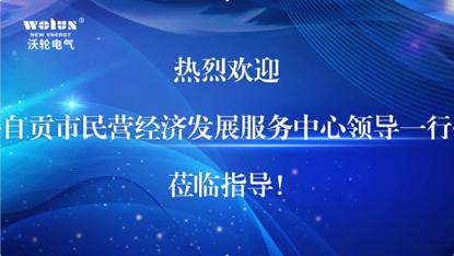 【领导关怀】自贡市民营经济发展服务中心主任许明刚一行莅临沃轮电气调研指导工作